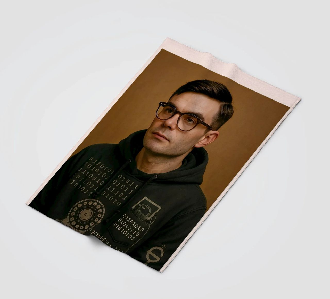 Nerd Icon – Alan Turing manta de franela de CNTRL