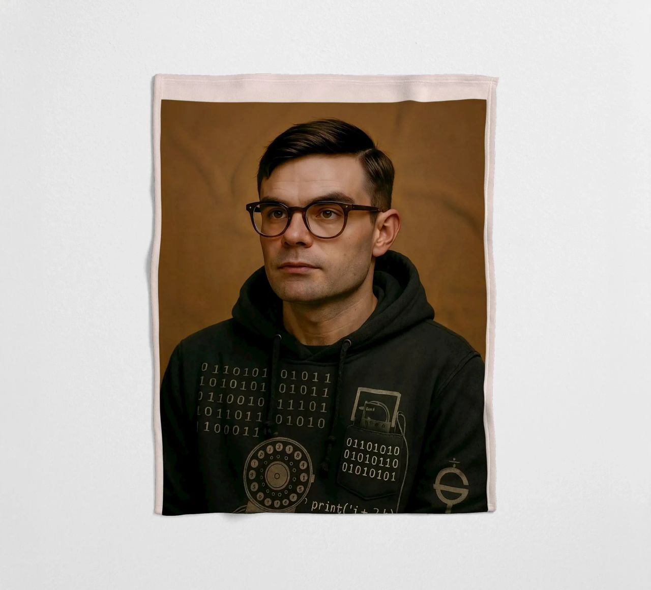 Nerd Icon – Alan Turing manta de franela de CNTRL