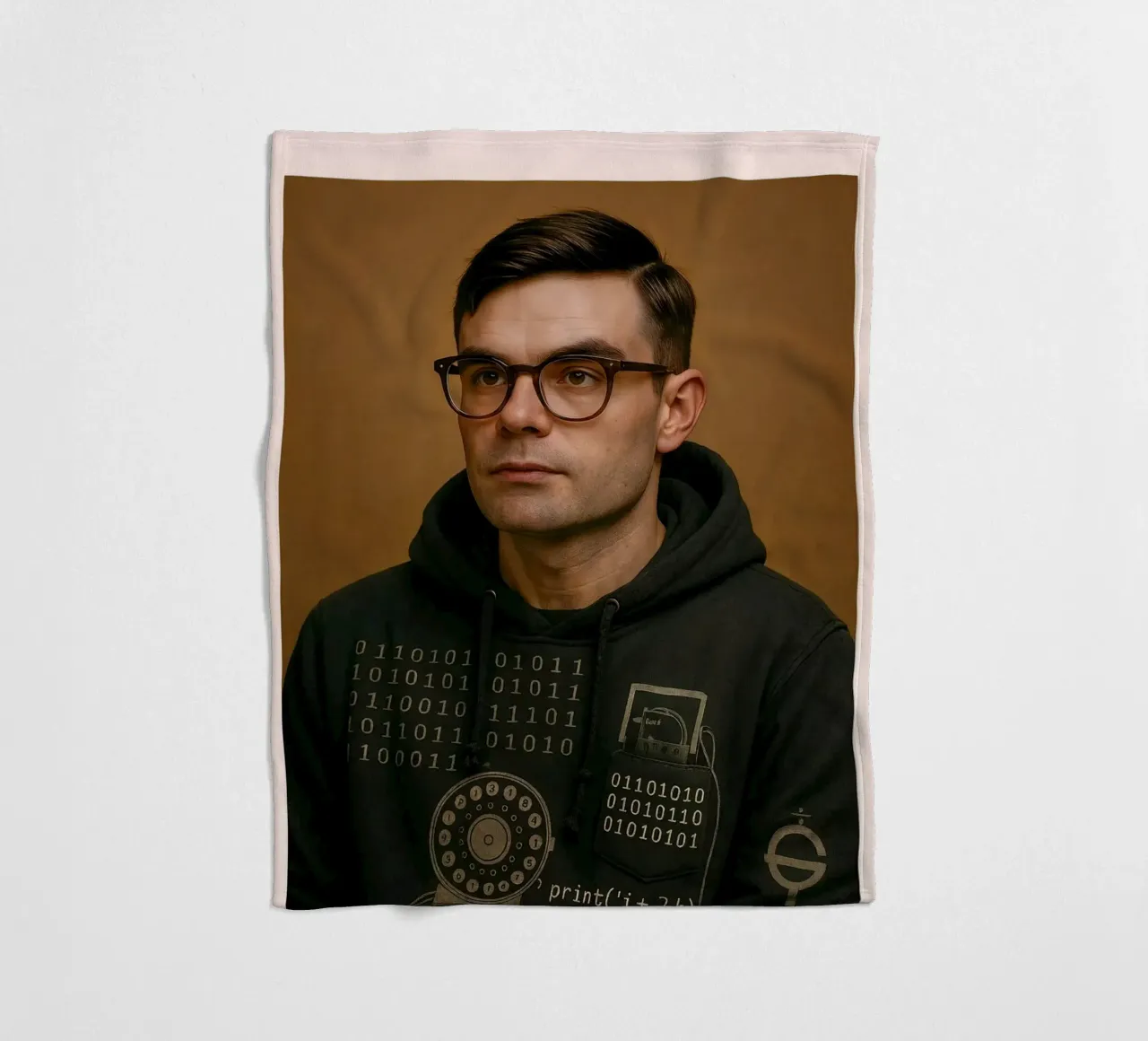 Nerd Icon – Alan Turing Fleecedecke von CNTRL