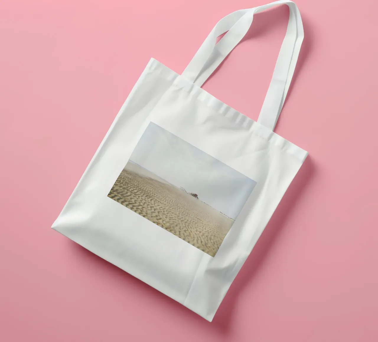 St. Peter Ording #02: Beach Escape & Sand Ripples jute draagtas van zenitt