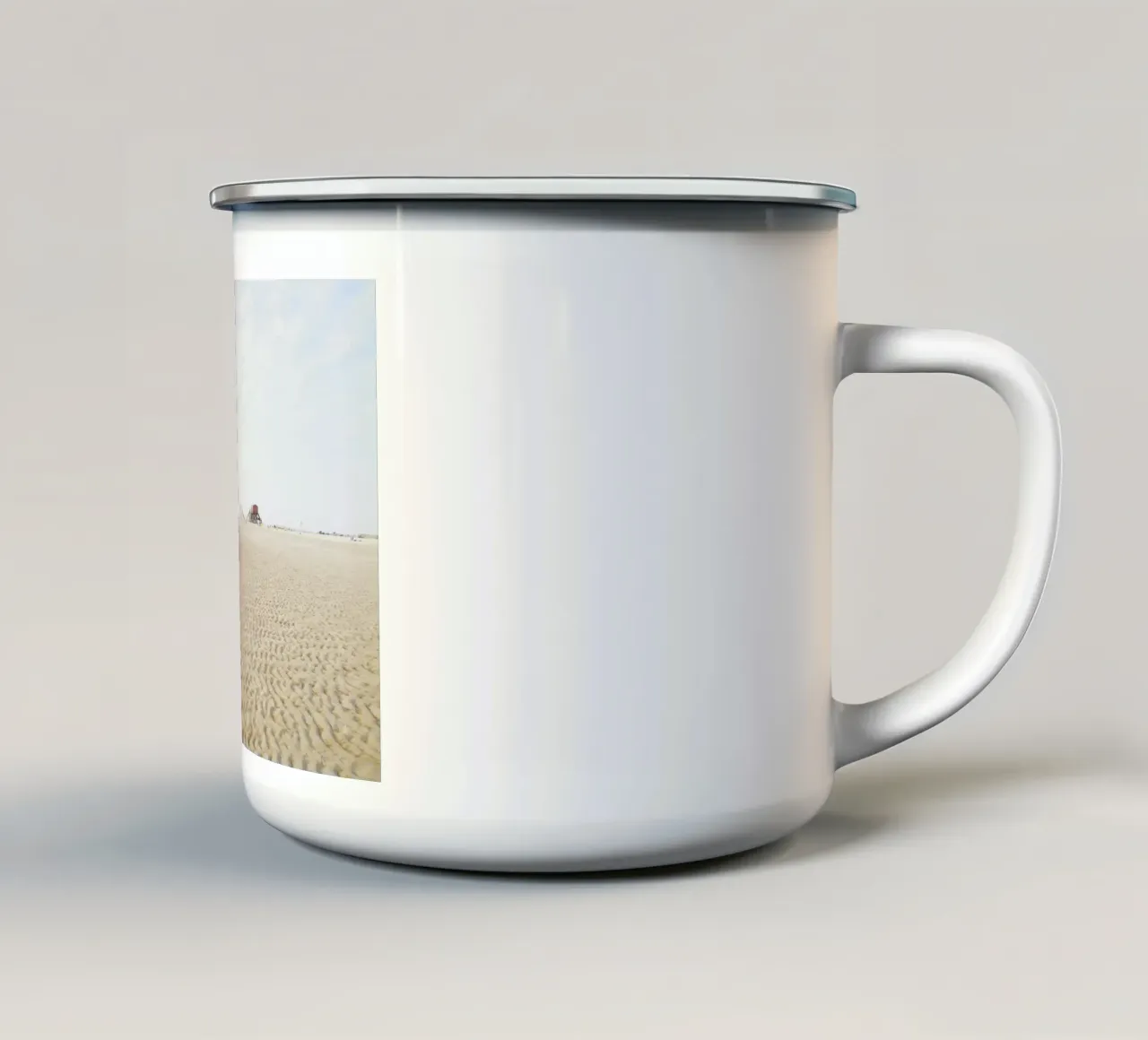 St. Peter Ording #02: Beach Escape & Sand Ripples tazza in smalto da zenitt