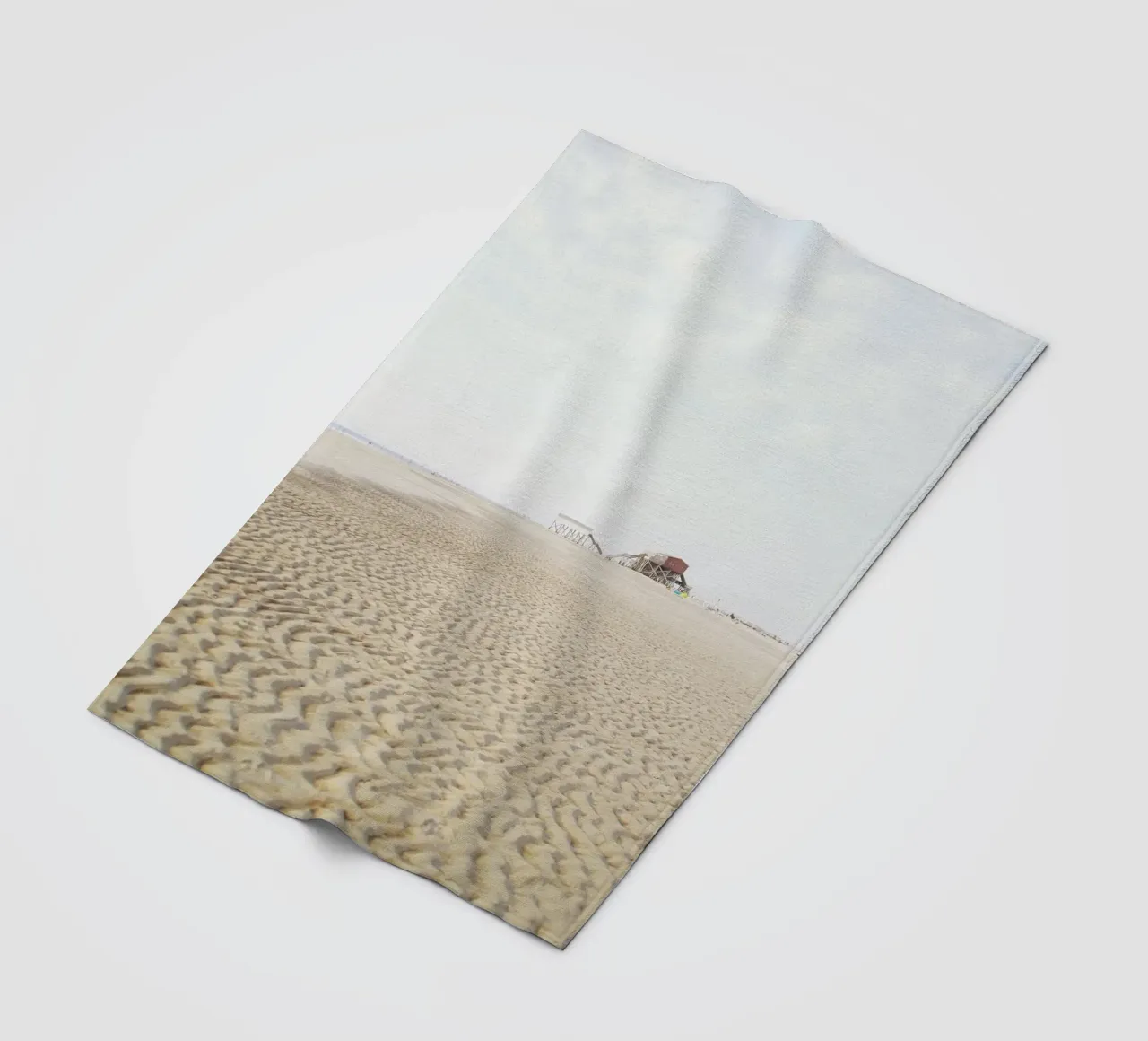 St. Peter Ording #02: Beach Escape & Sand Ripples coperta in pile da zenitt