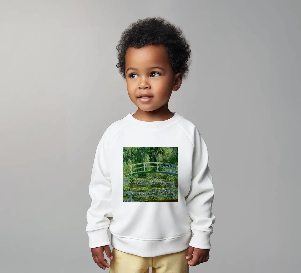 piccolo ponte nella foresta claude monet felpa neonato da belong shop