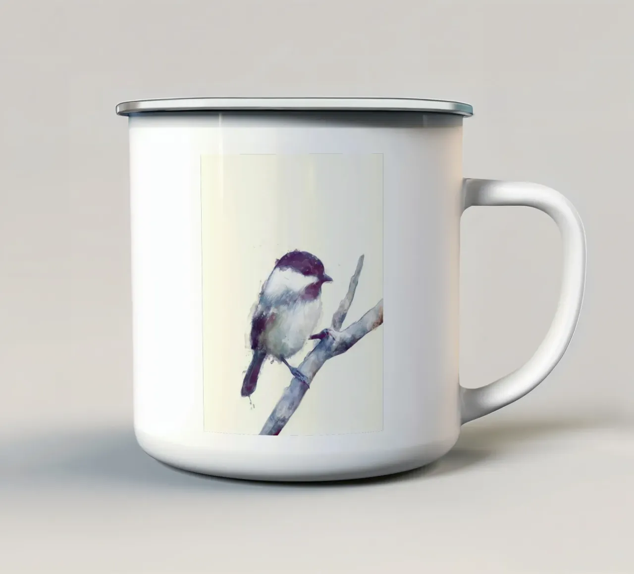 poster dell'uccellino amy hamilton tazza in smalto da komo store