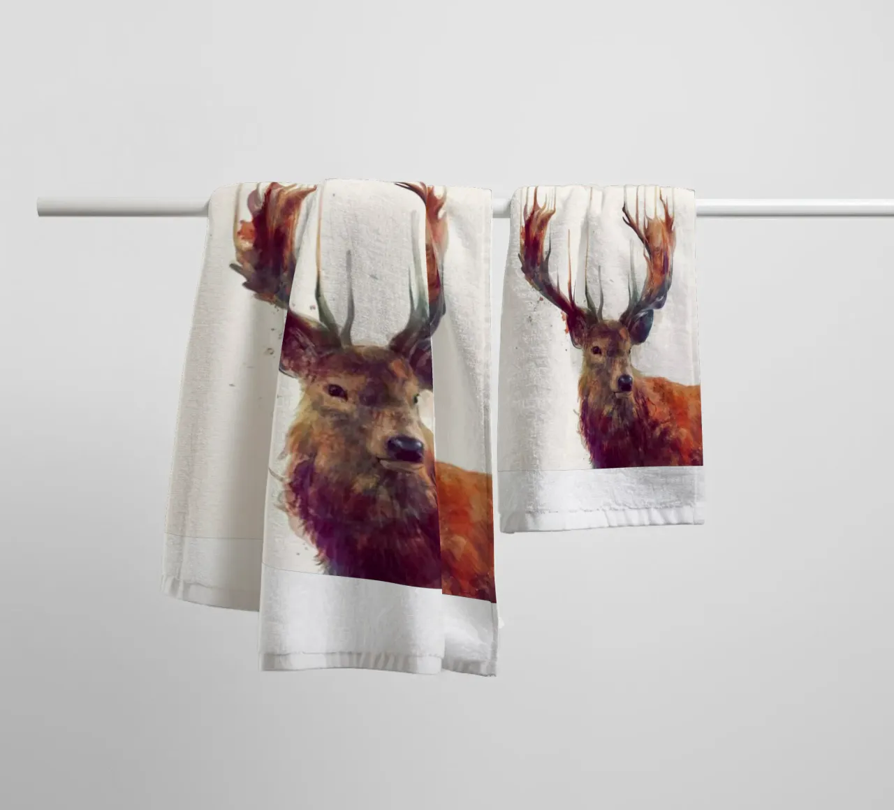 decorazione murale del cervo asciugamano da bagno da komo store