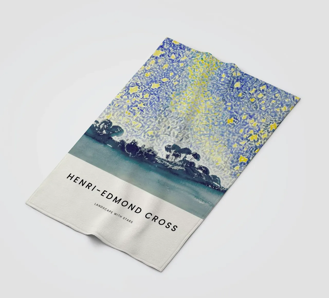 Cross - Landscape with Stars coperta in pile da Vintage by JUNIQE