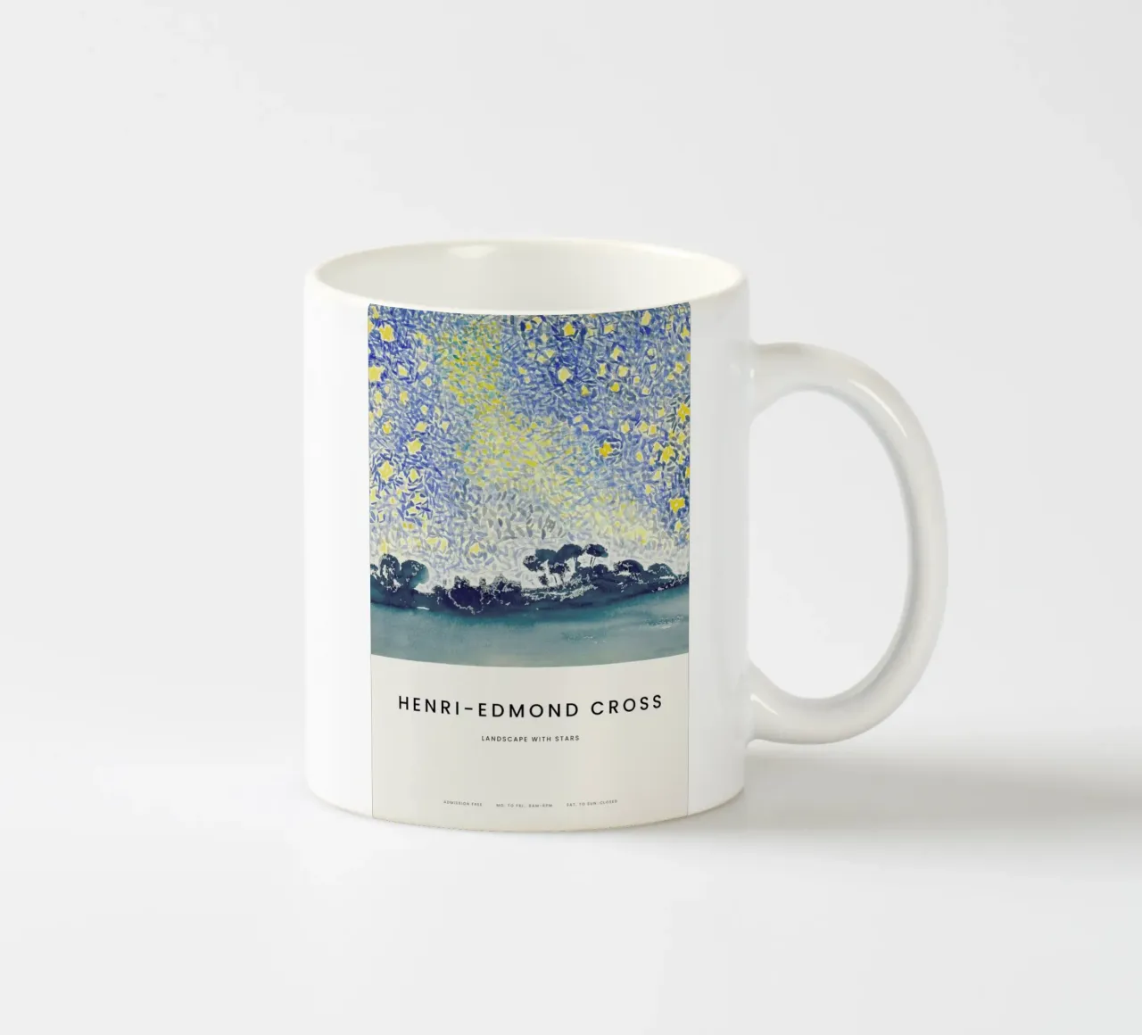 Cross - Landscape with Stars tazza in ceramica da Vintage by JUNIQE