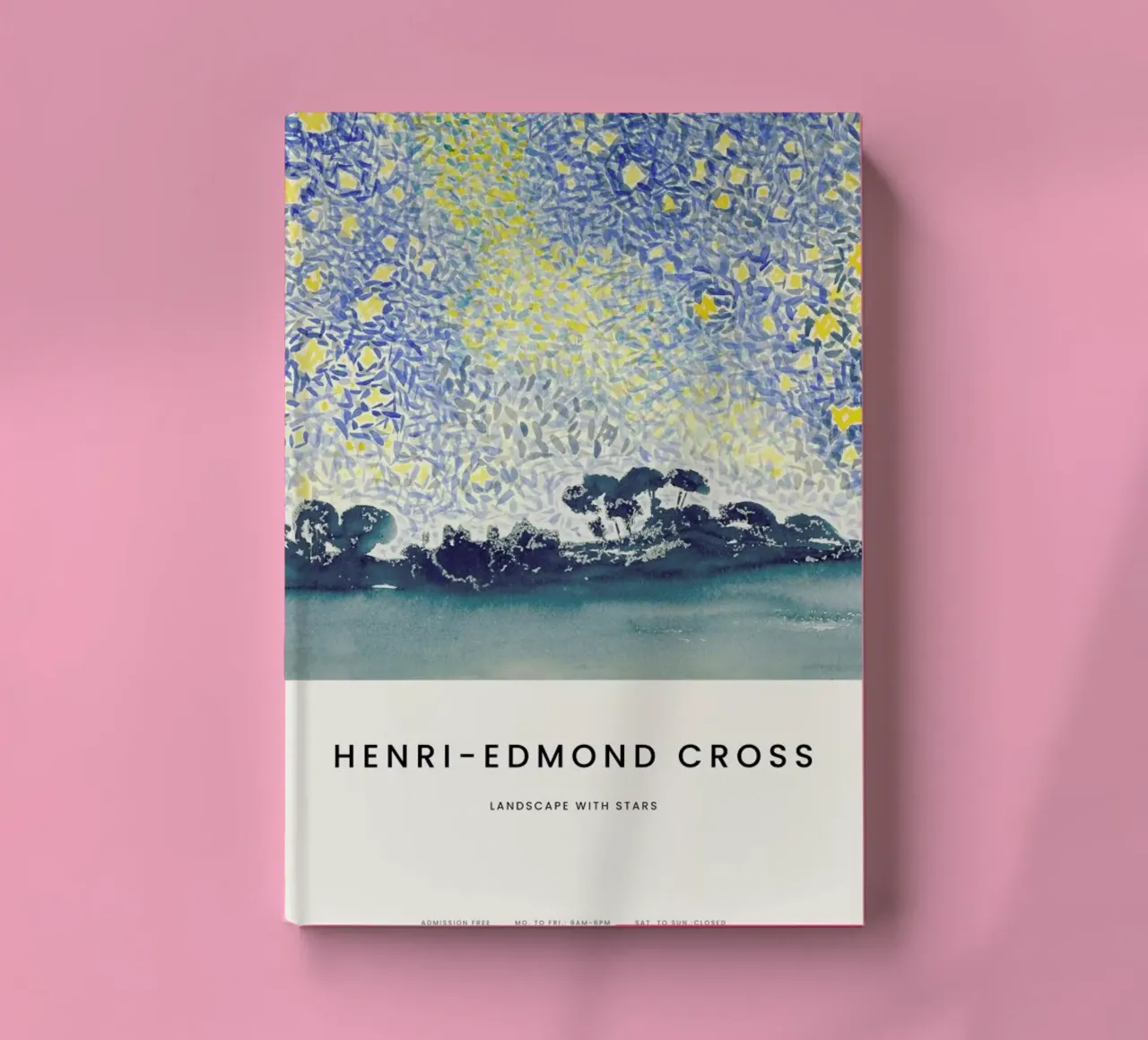 Cross - Landscape with Stars notebook by Vintage by JUNIQE
