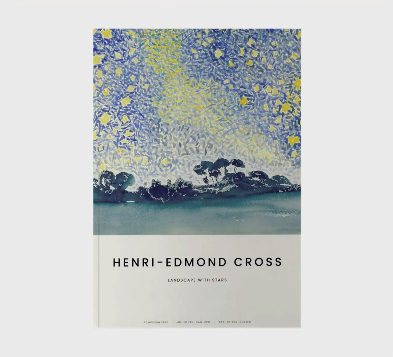 Cross - Landscape with Stars notebook by Vintage by JUNIQE