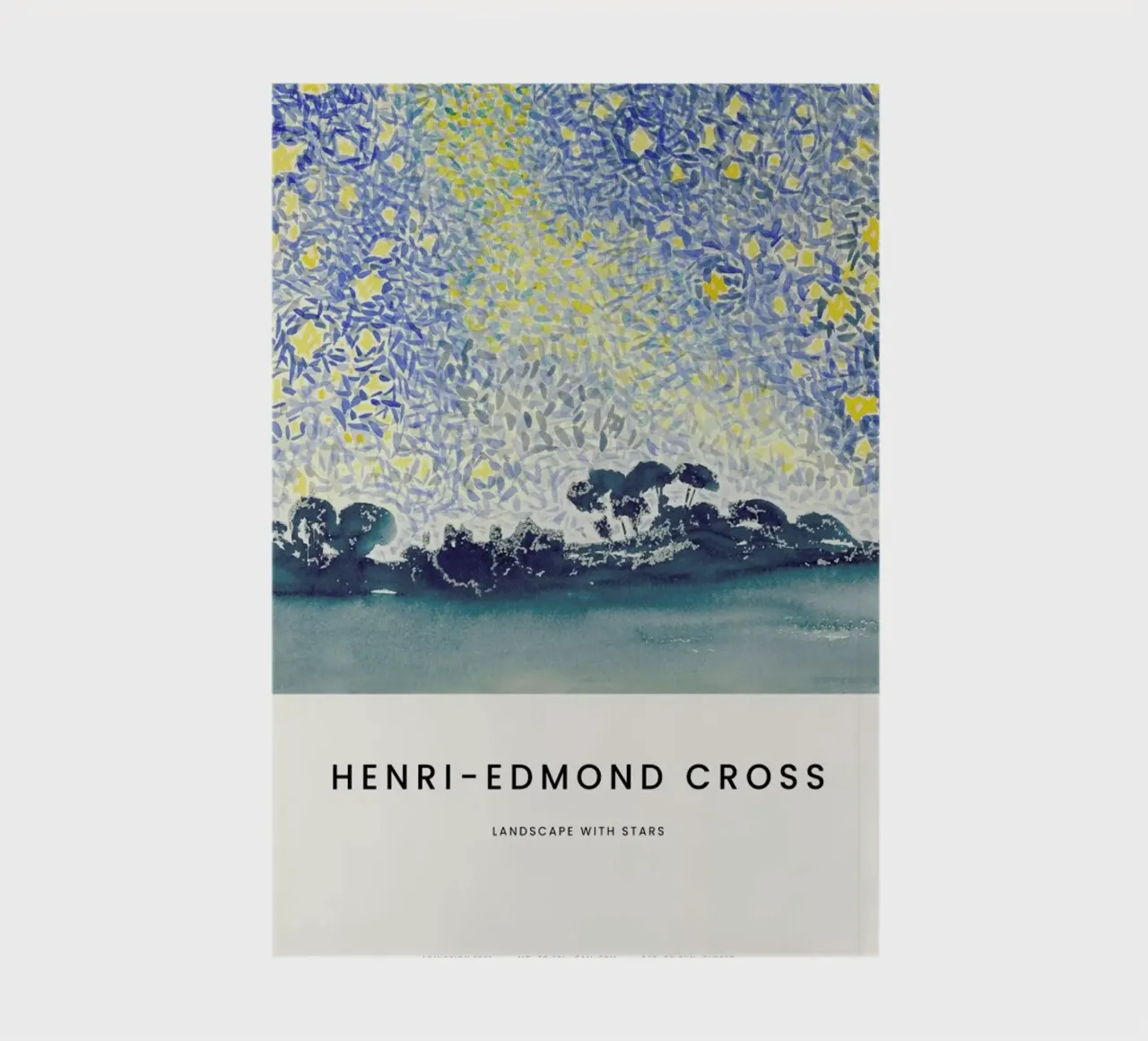 Cross - Landscape with Stars notebook by Vintage by JUNIQE