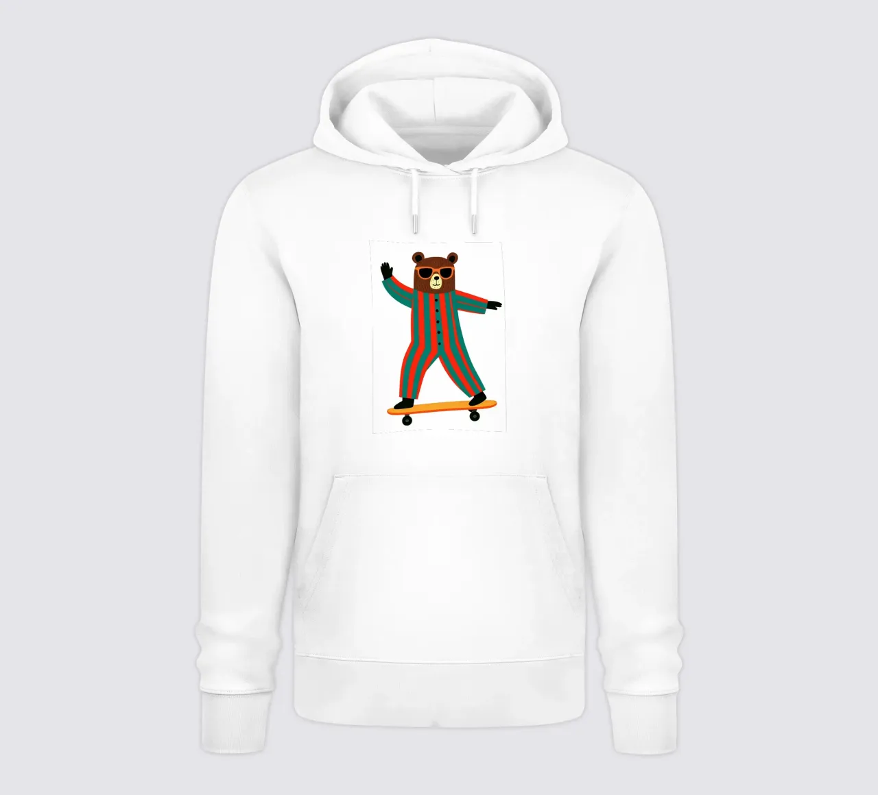 Divertente cameretta per orsi skateboard felpa con cappuccio da the gan gan