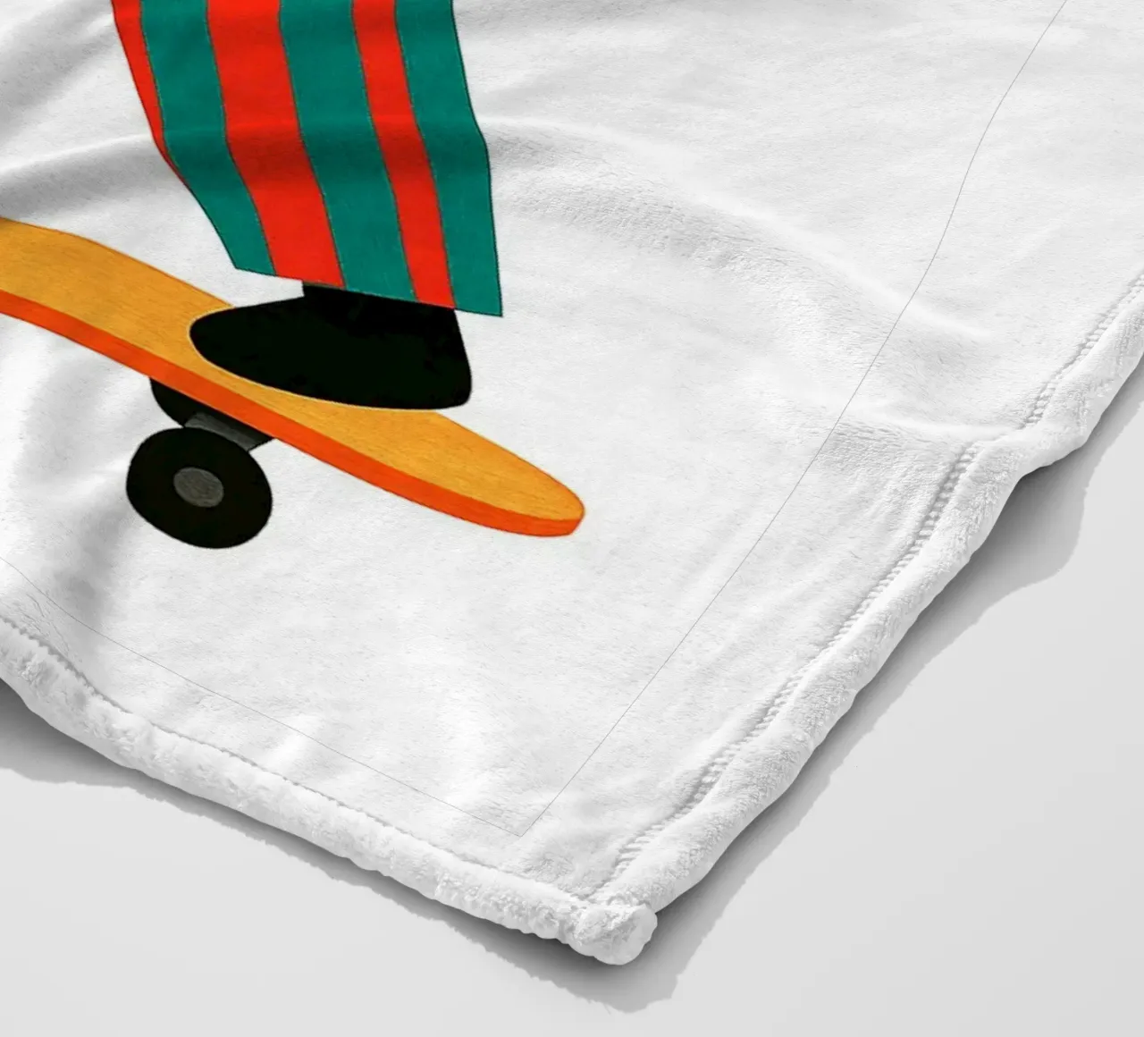 Divertente cameretta per orsi skateboard coperta in pile da the gan gan