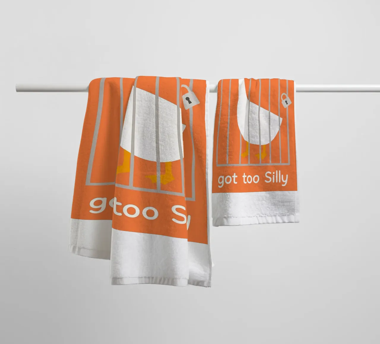 Go Too Silly Goose towel by the gan gan