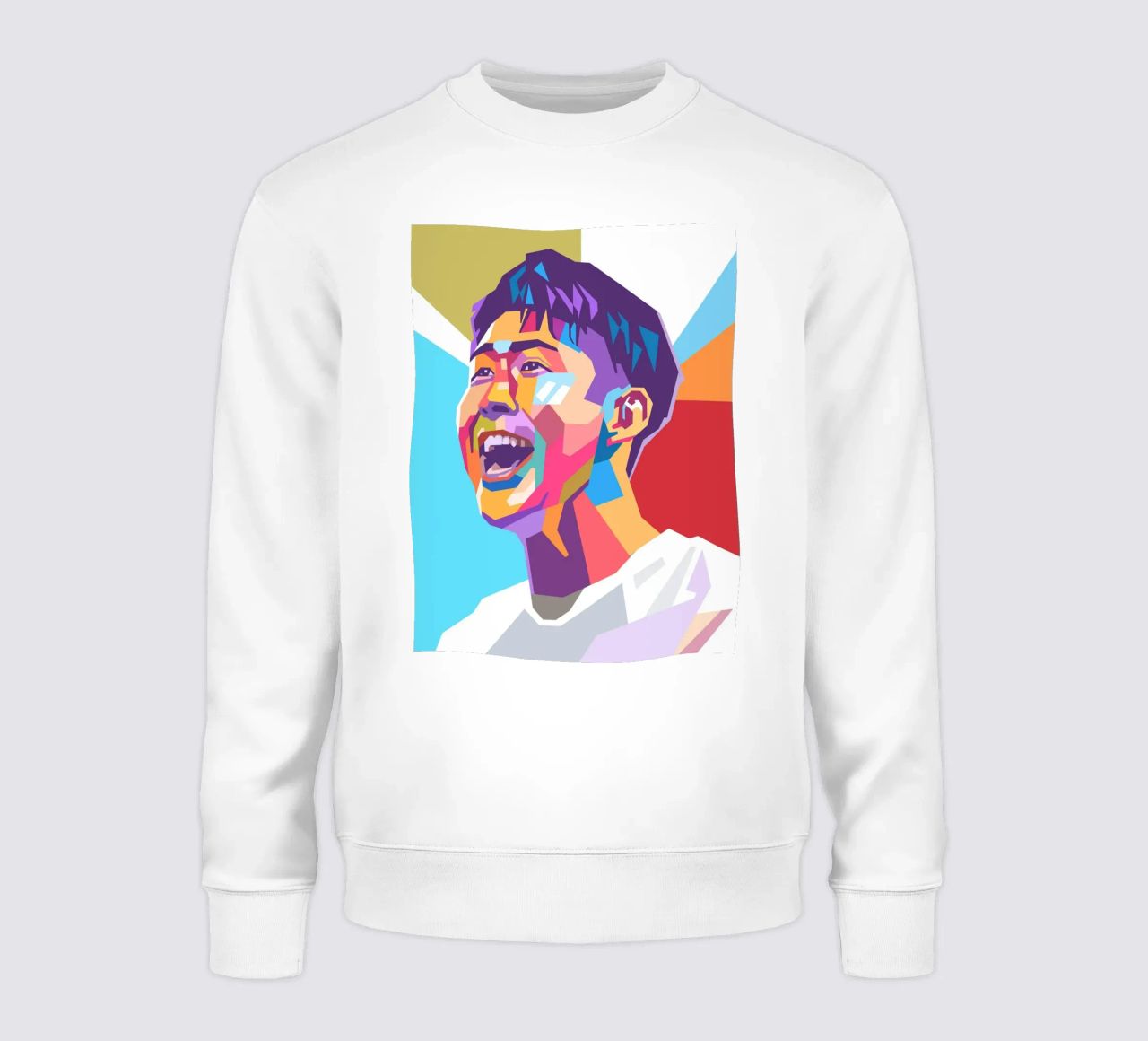 Son Heung-Min ritratto pop art felpa da Hantamrata