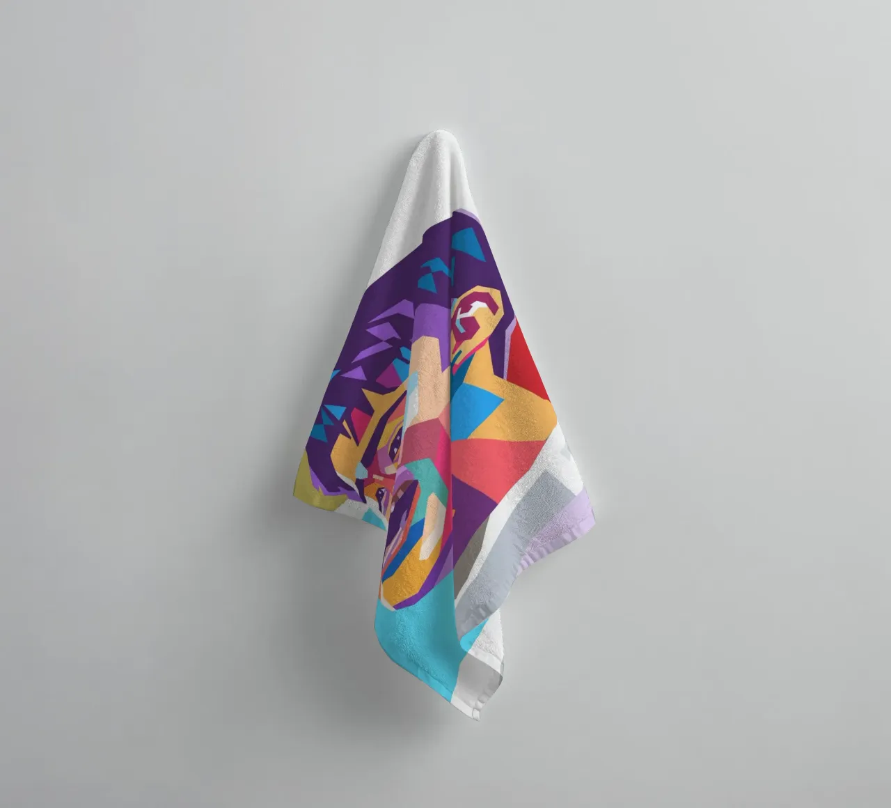 Son Heung-Min pop-art portret badhanddoek van Hantamrata