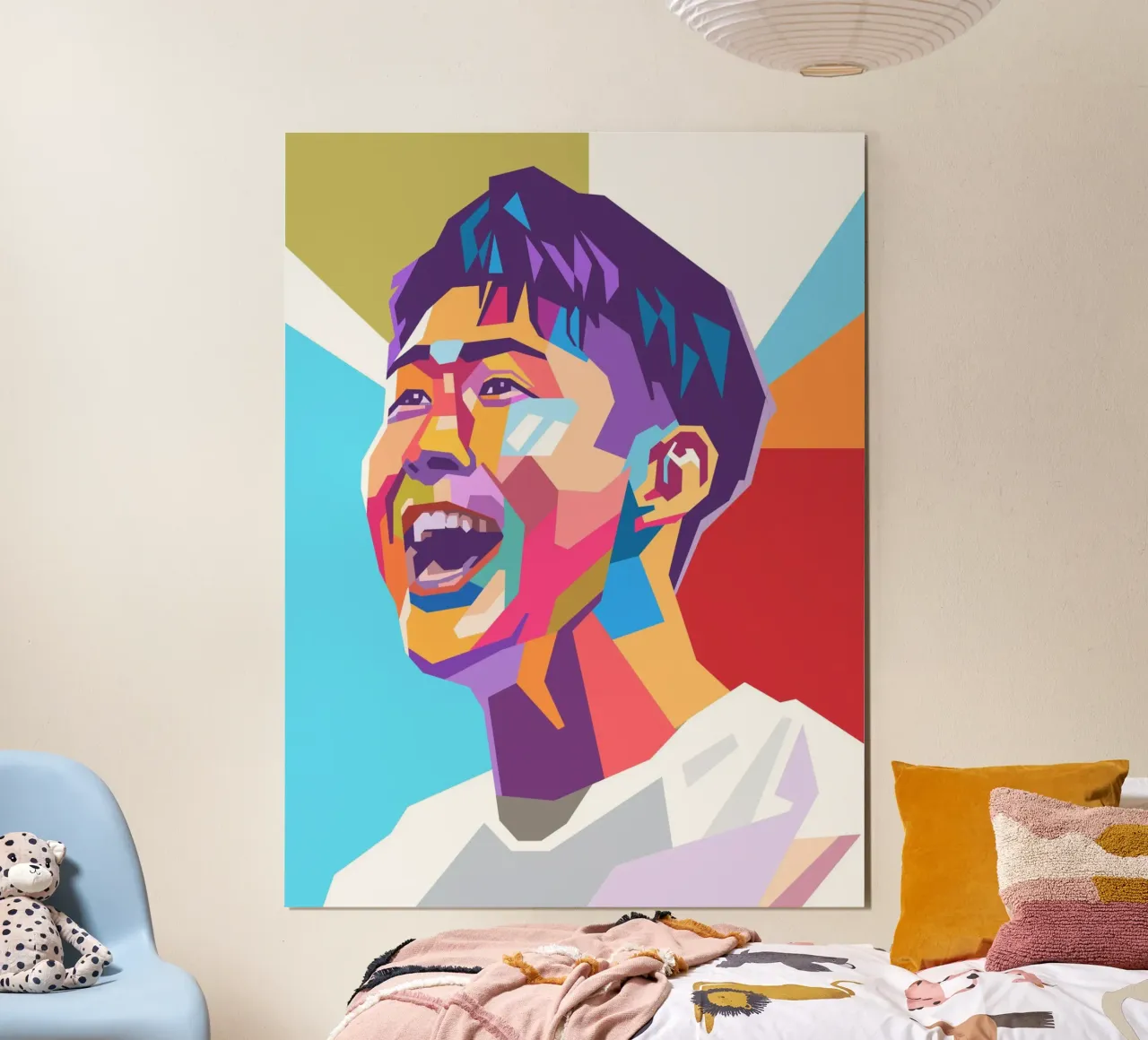 Son Heung-Min Pop-Art-Porträt Hahnemühle von Hantamrata