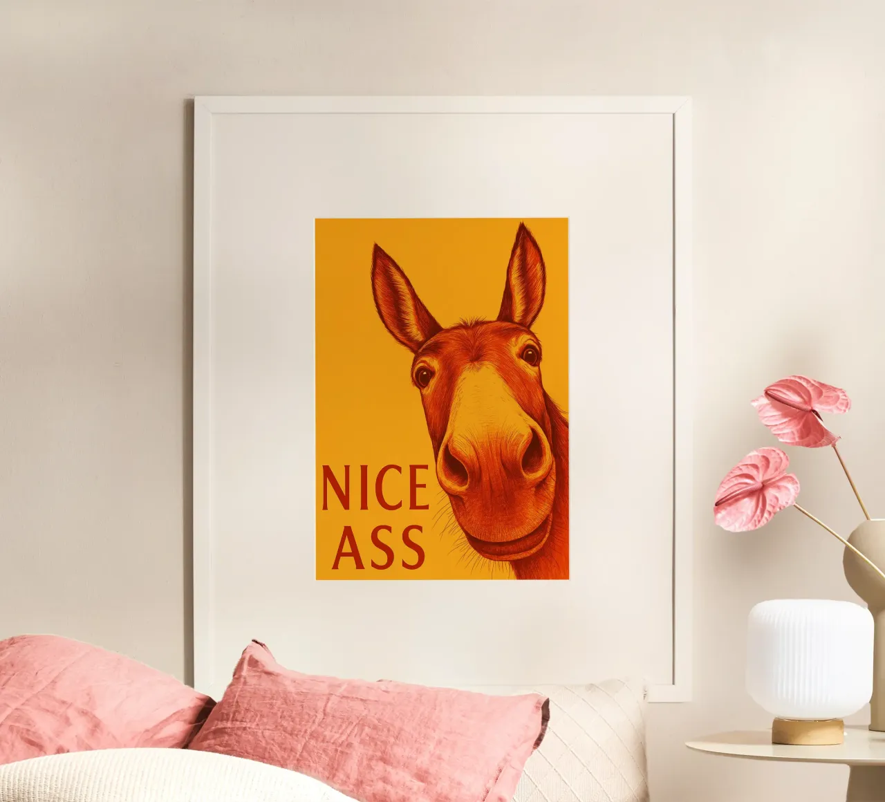 Netter Arsch Esel Lustiges Badezimmer Poster von the gan gan