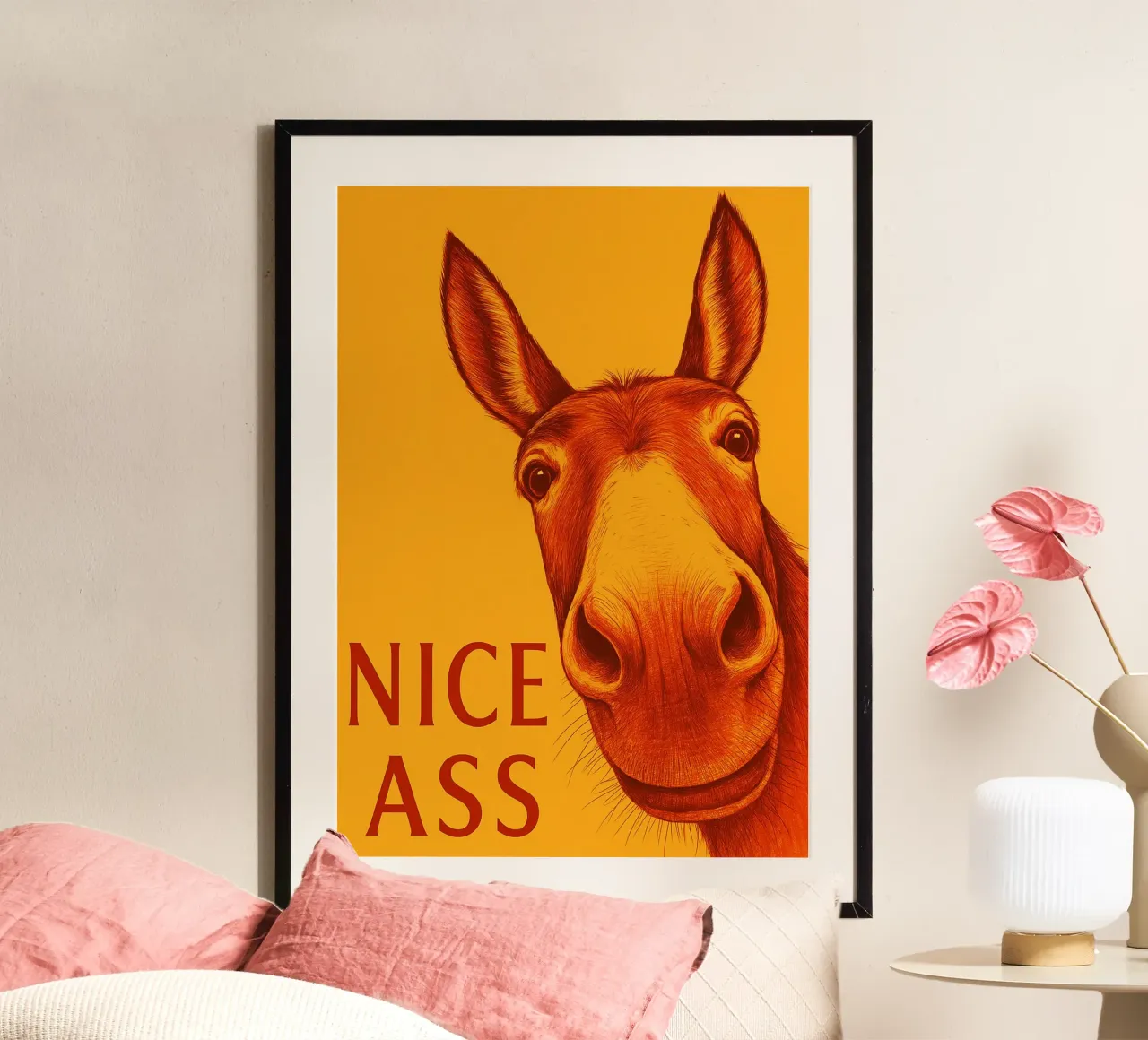 Netter Arsch Esel Lustiges Badezimmer Poster von the gan gan