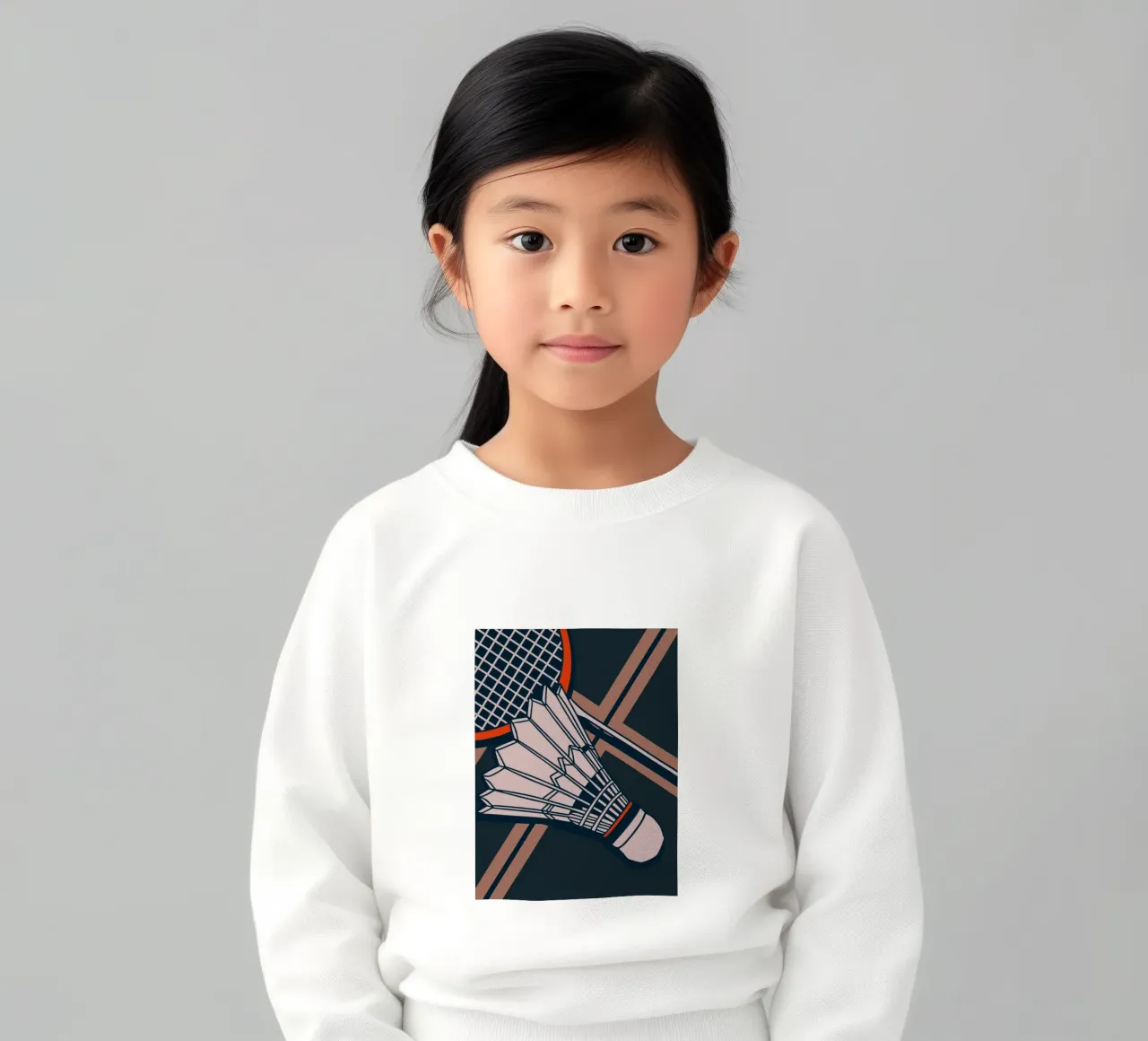 Badminton d'epoca felpa bambino da SPORTS ONLY