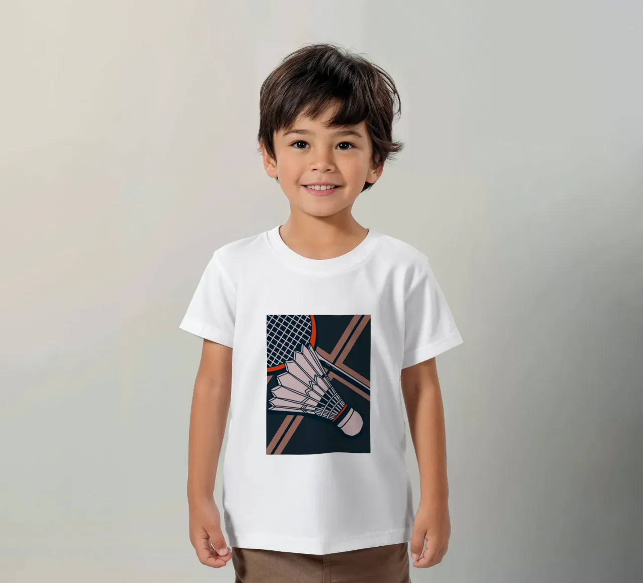 Vintage Badminton kids t-shirt by SPORTS ONLY