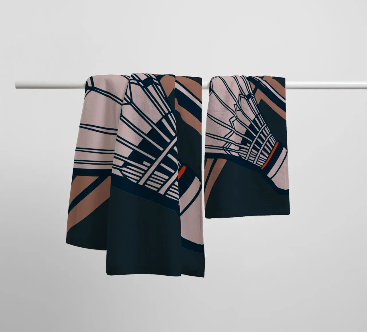 Badminton d'epoca asciugamano da bagno da SPORTS ONLY