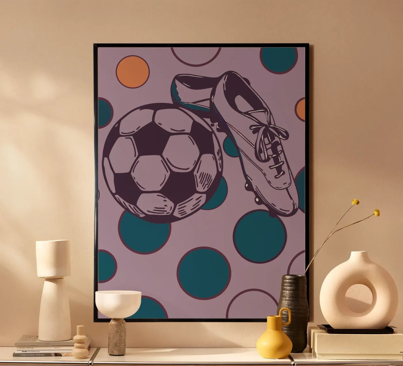 Calcio e scarpe poster da SPORTS ONLY