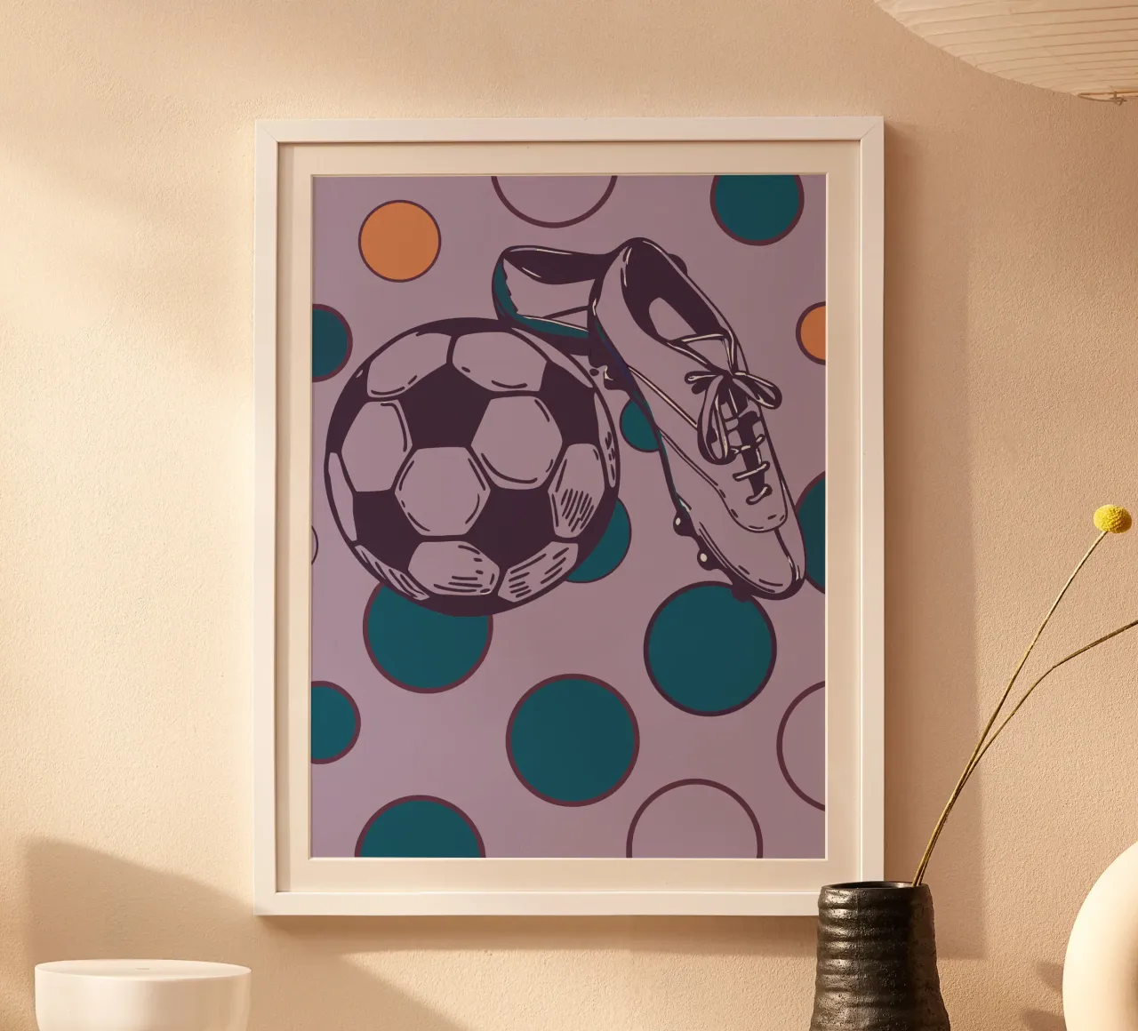 Football and Shoes poster by SPORTS ONLY