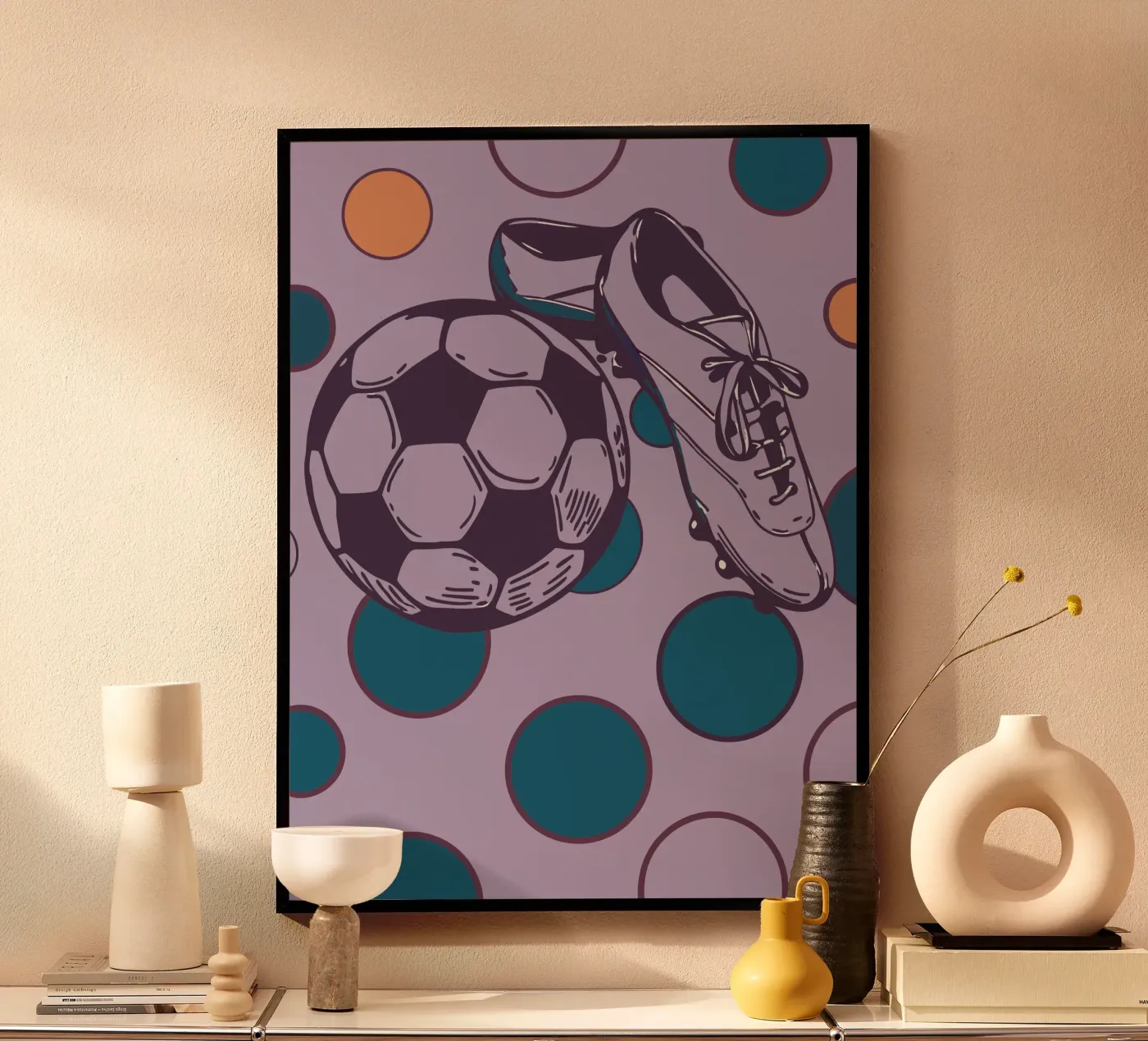 Calcio e scarpe poster da SPORTS ONLY