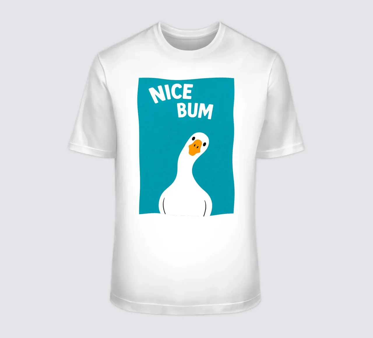 Nice Bum Swan Funny WC camiseta de the gan gan