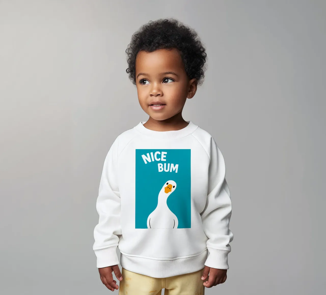 Nice Bum Swan Funny WC sudadera de bebé de the gan gan
