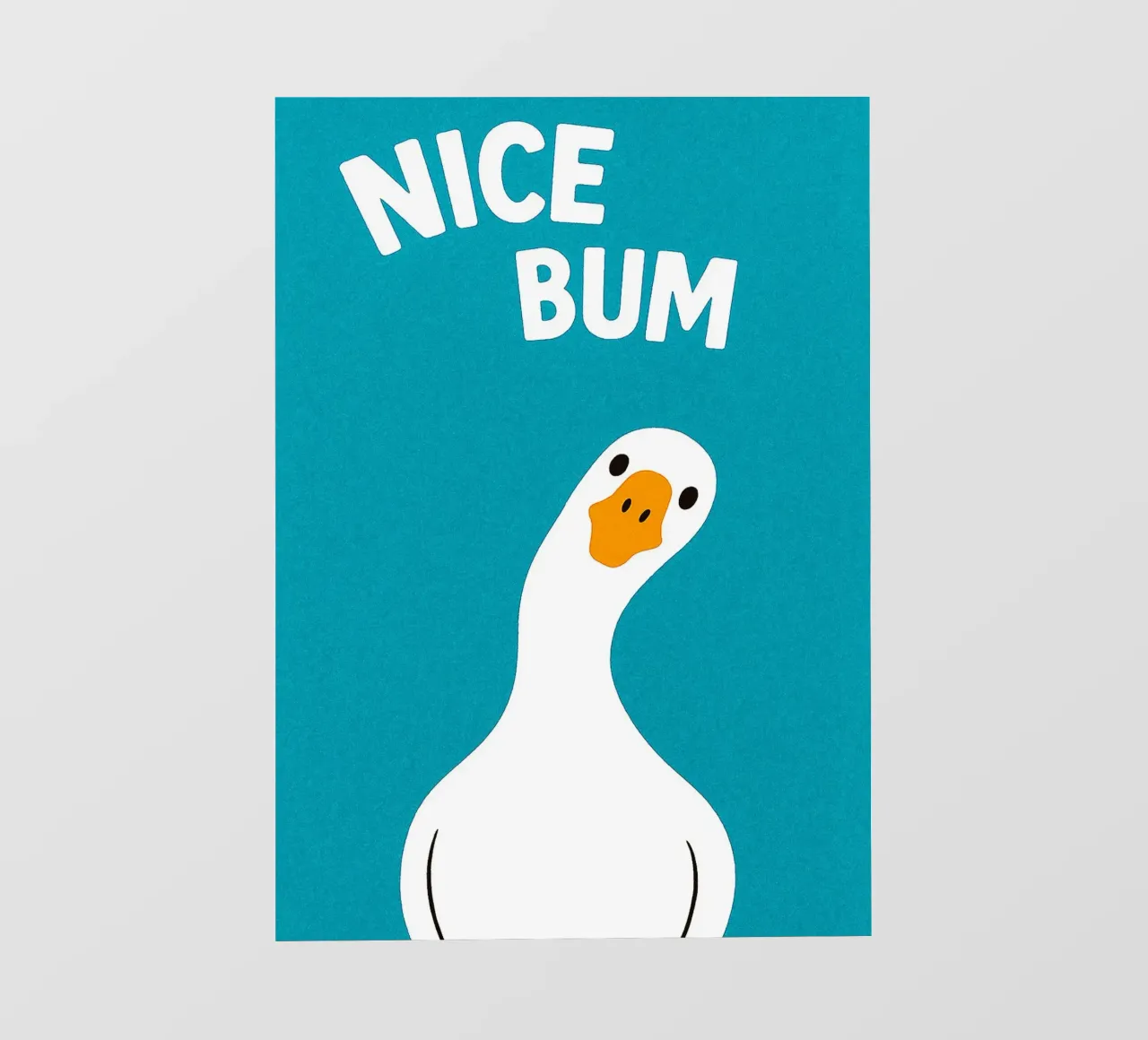 Nice Bum Swan Funny Toilet carta da parati fotografica da the gan gan