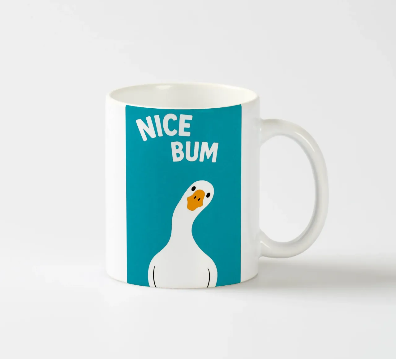 Nice Bum Swan Funny Toilet tazza in ceramica da the gan gan
