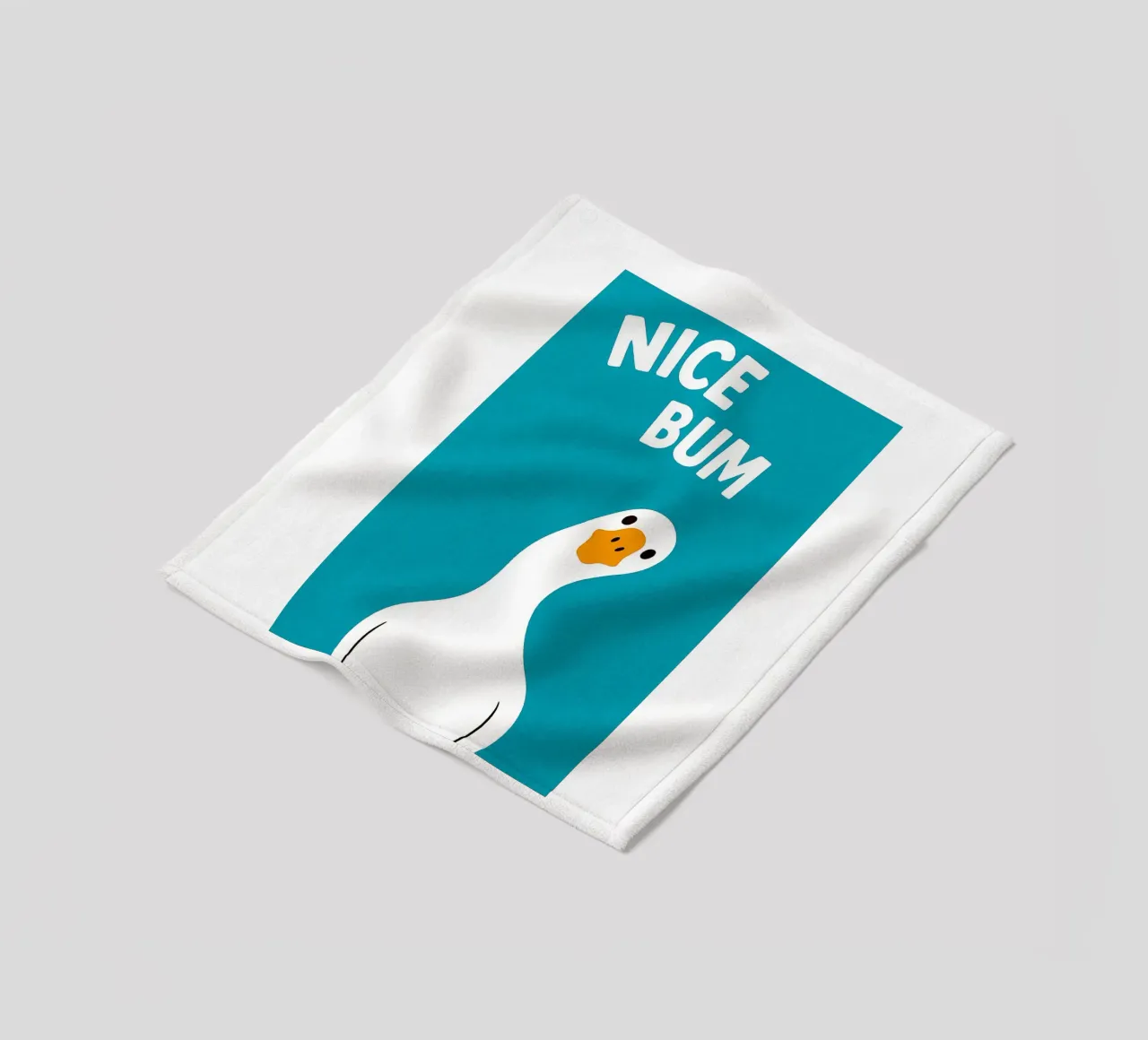 Nice Bum Swan Funny Toilet coperta in pile da the gan gan
