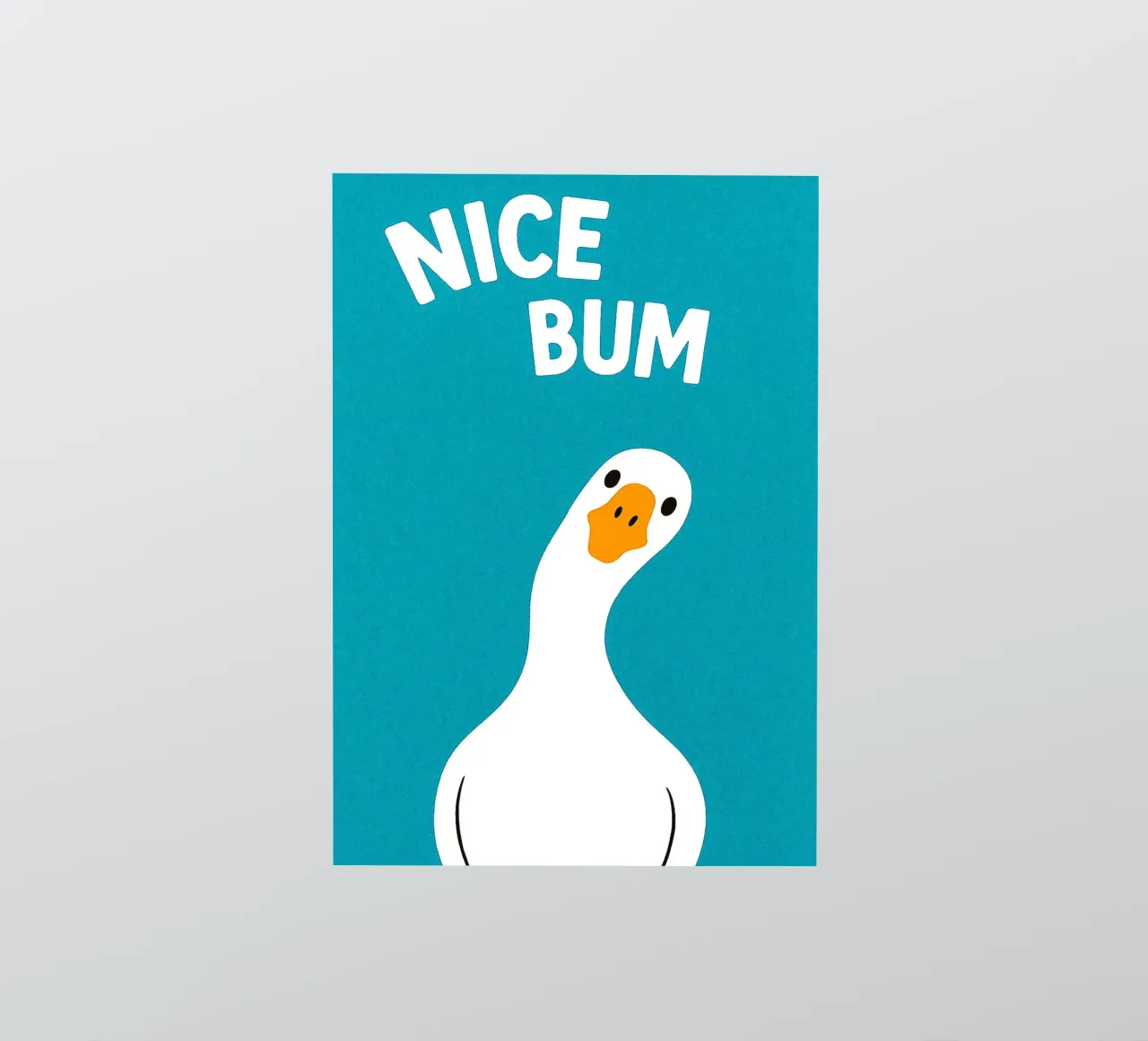 Nice Bum Swan Funny WC pegatina de the gan gan