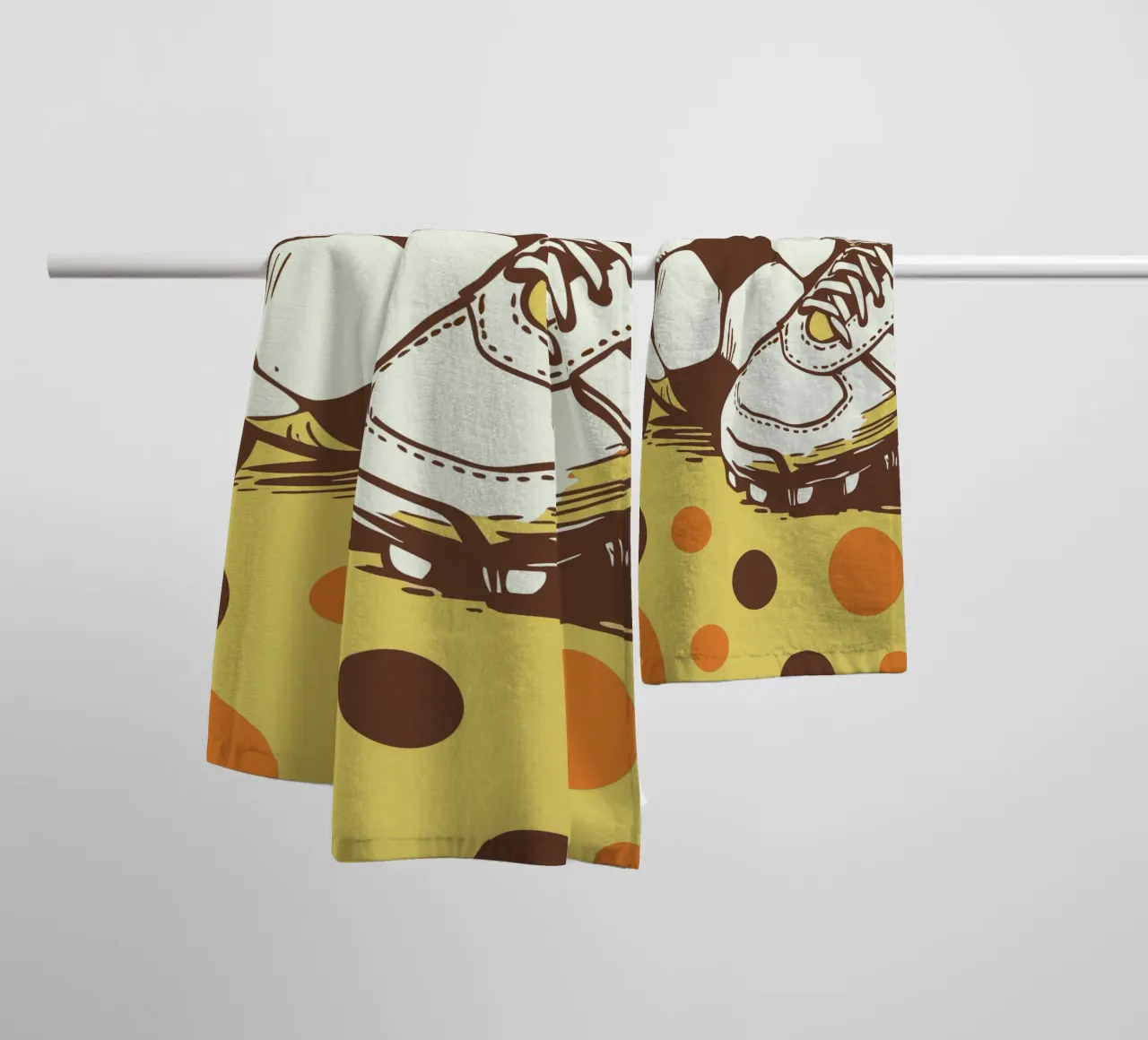 Football and Shoes towel by SPORTS ONLY