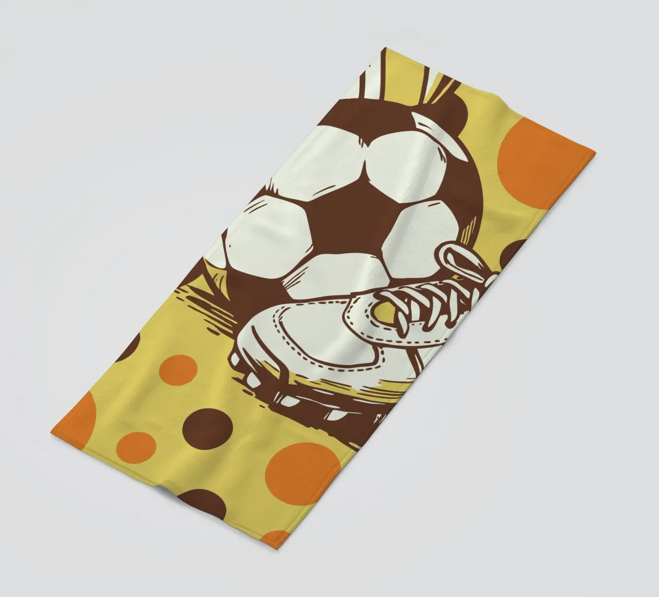 Football and Shoes beach towel by SPORTS ONLY