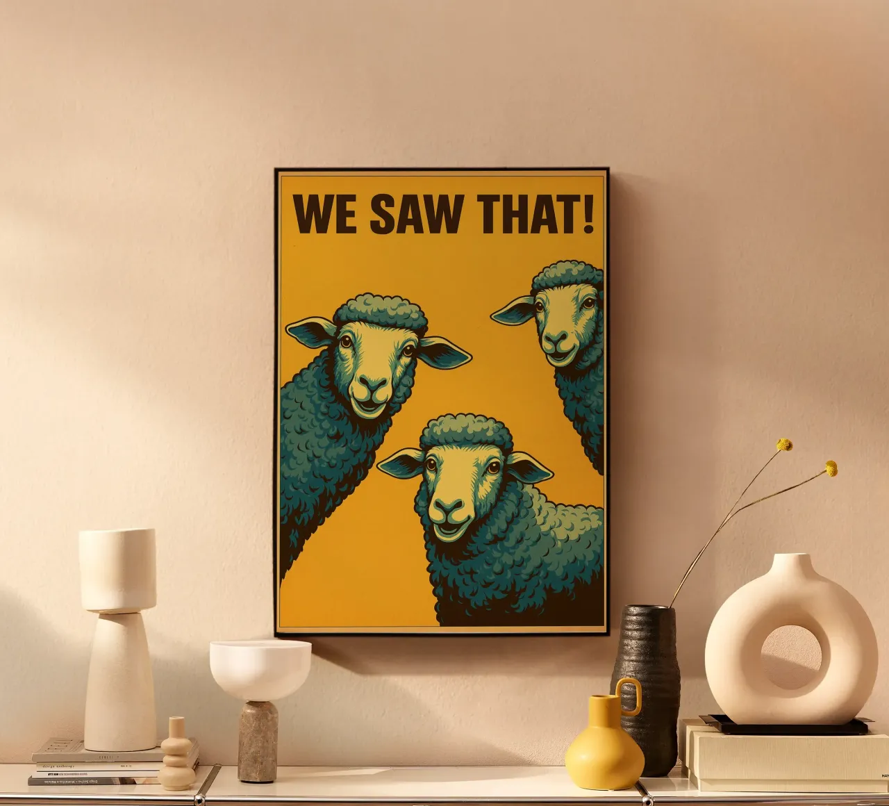 sheep we saw that acrylic glass by the gan gan