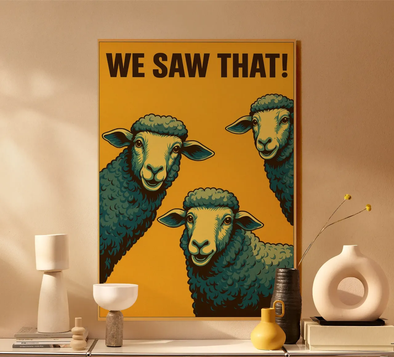 sheep we saw that acrylic glass by the gan gan