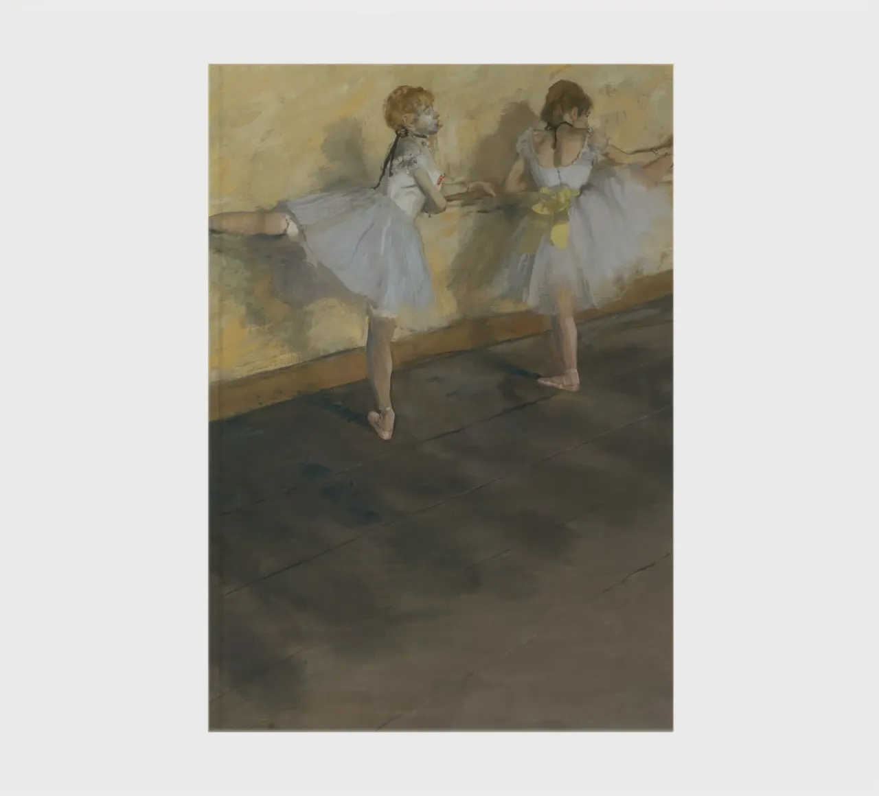Edgar Degas – Dancers Practicing at the Barre (1877) notebook by Wirla