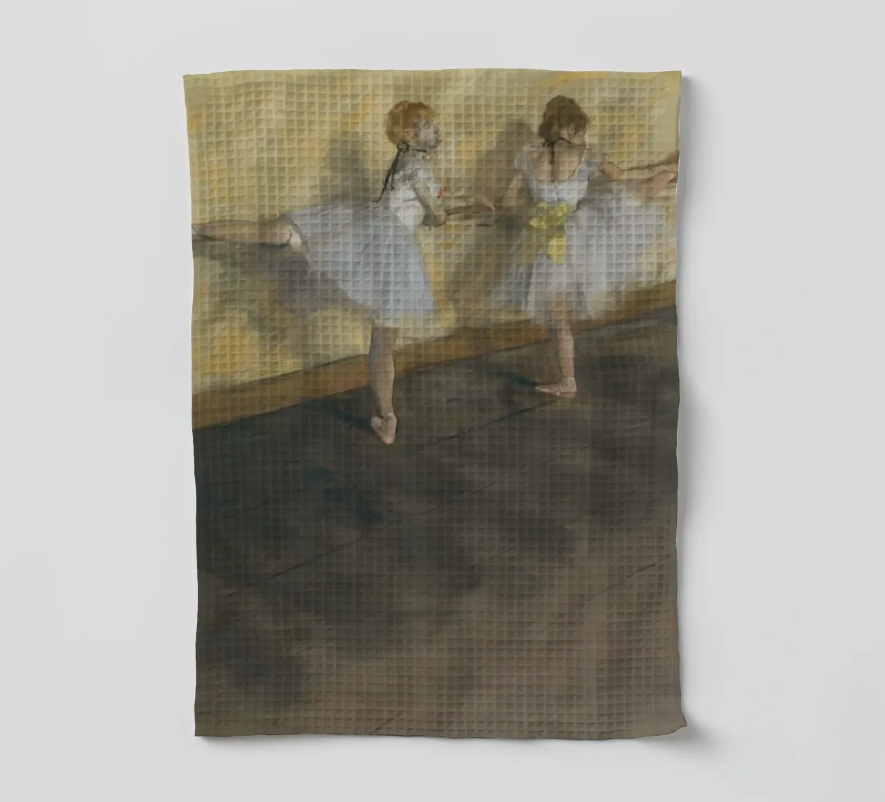 Edgar Degas - Danseuses s'exerçant à la barre (1877) torchon de Wirla