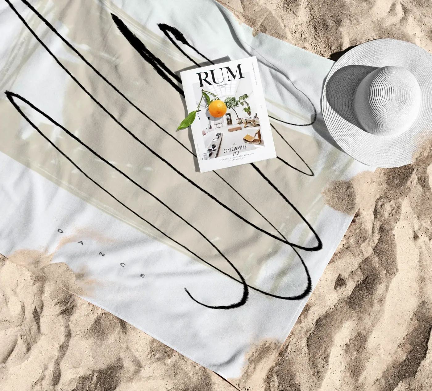 Dance beach towel by Graphite