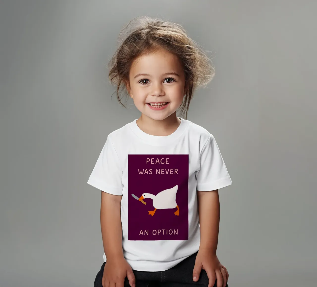 La pace non è mai stata un'opzione t-shirt bambini da the gan gan