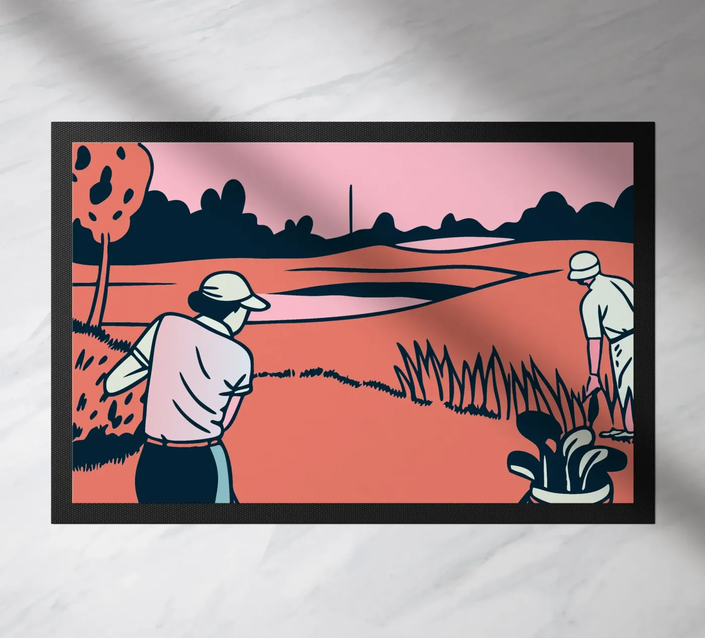 Playing Golf doormat by SPORTS ONLY