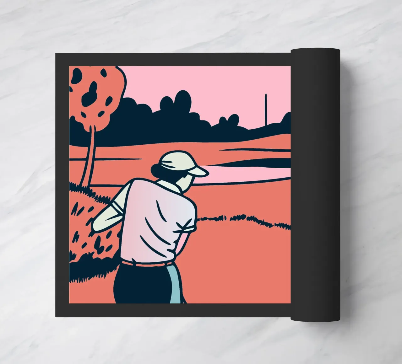 Playing Golf doormat by SPORTS ONLY