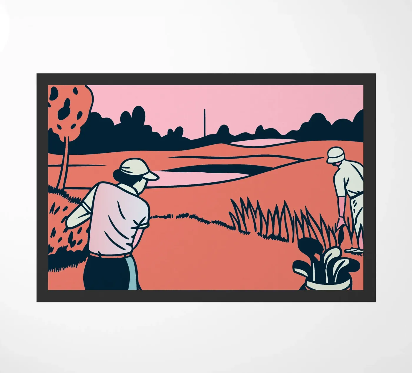 Playing Golf doormat by SPORTS ONLY