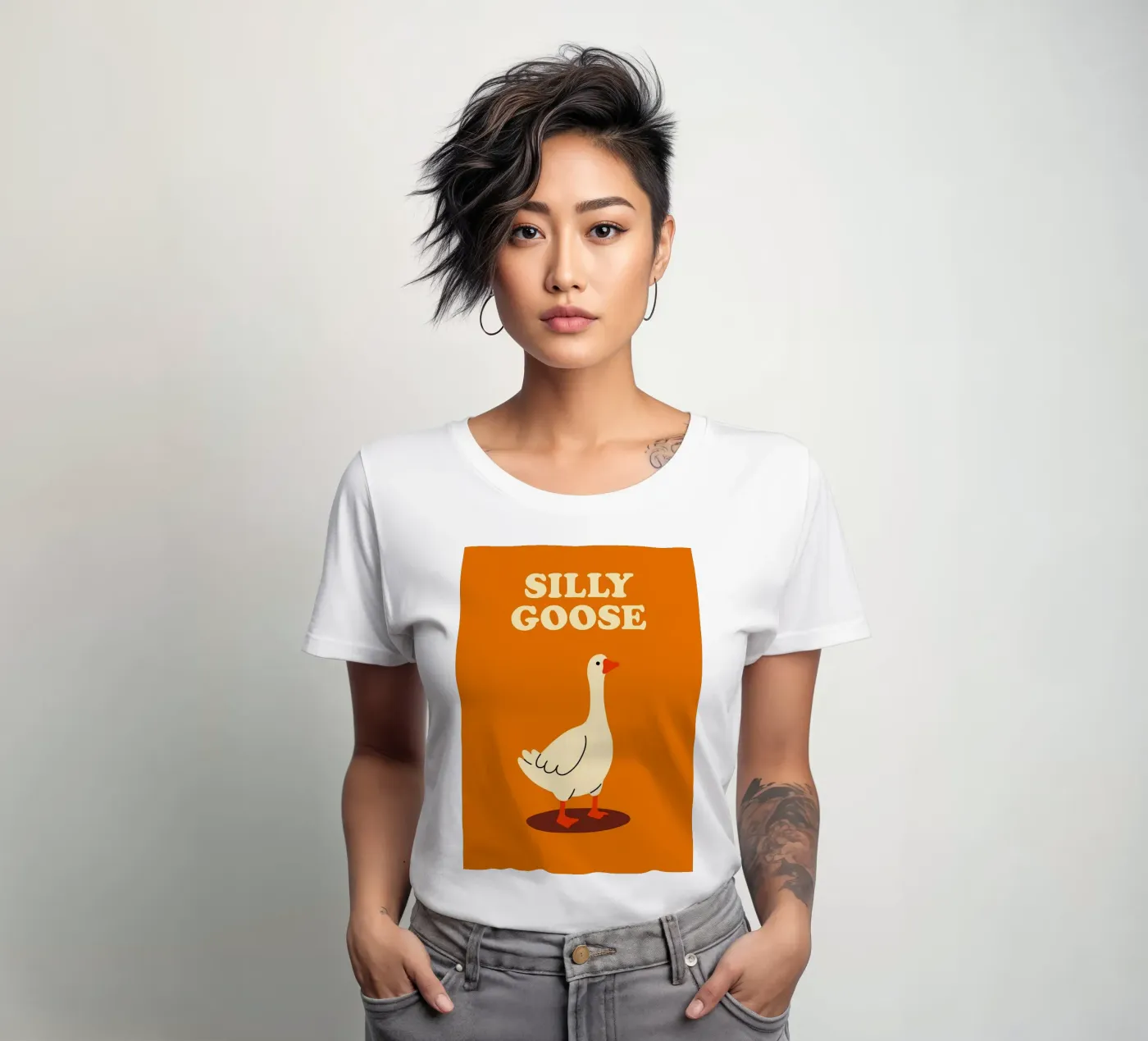 L'oca sciocca t-shirt da donna da the gan gan