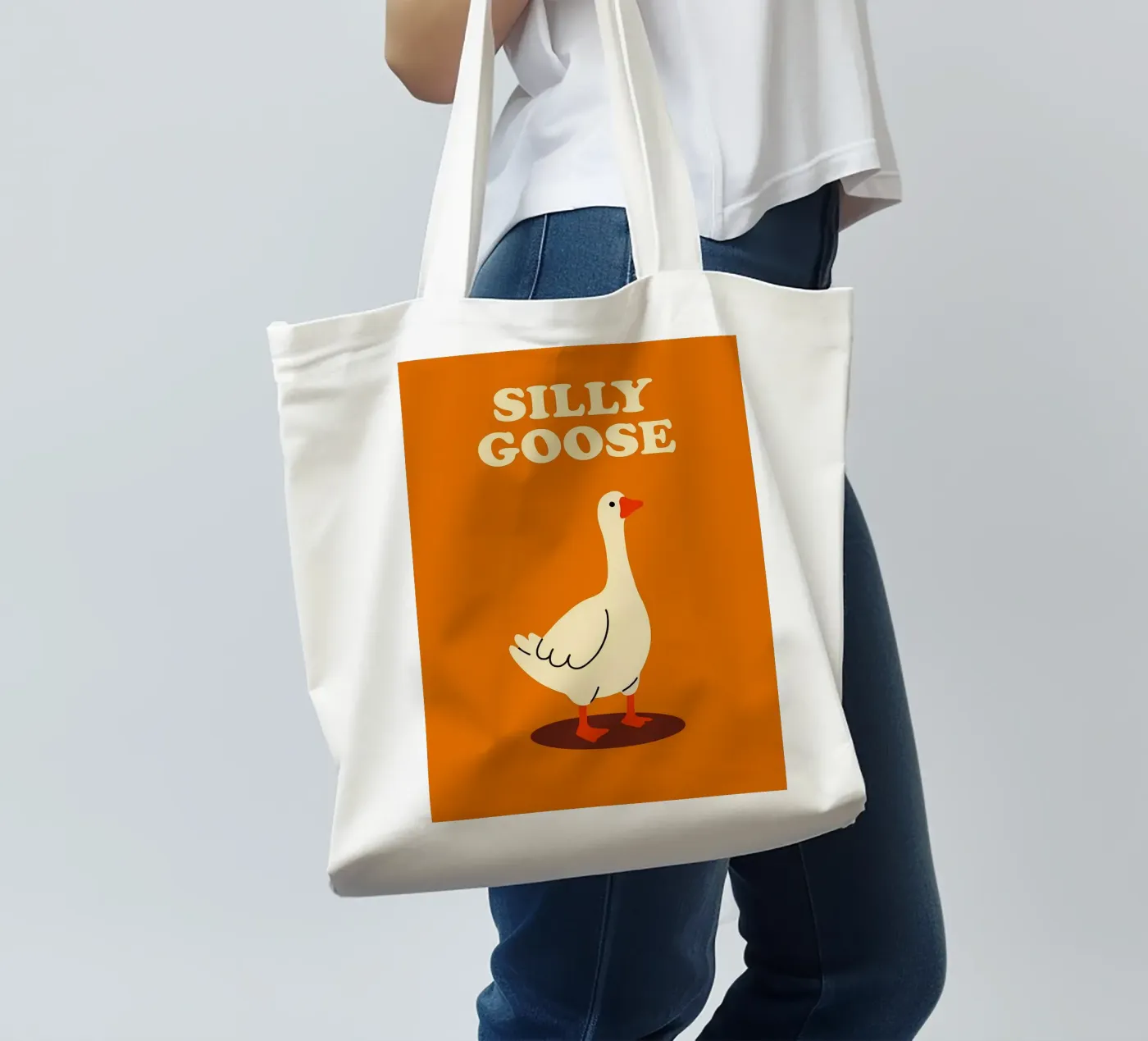 L'oca sciocca borsa in juta da the gan gan