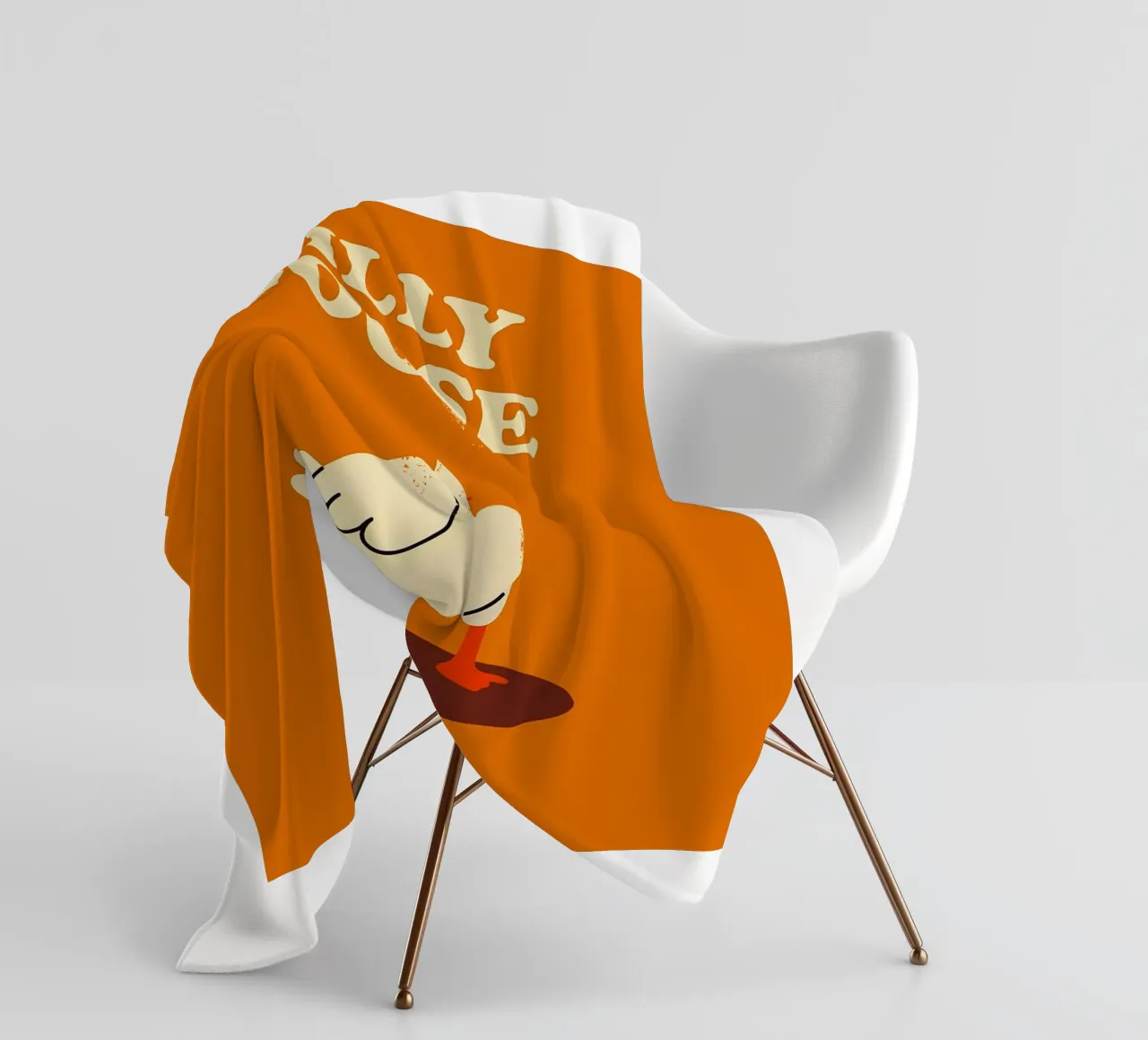 L'oca sciocca coperta in pile da the gan gan