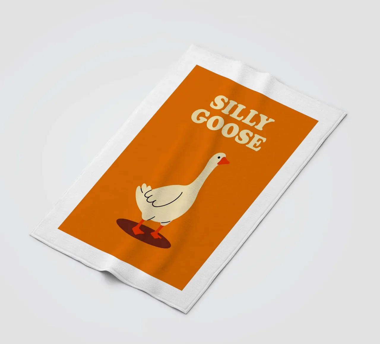 L'oca sciocca coperta in pile da the gan gan