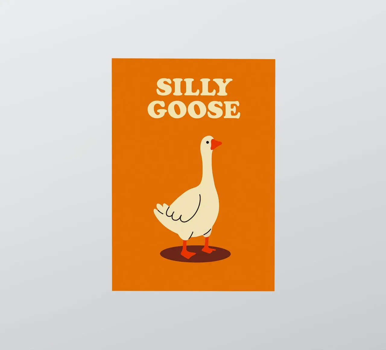 L'oca sciocca adesivo da the gan gan